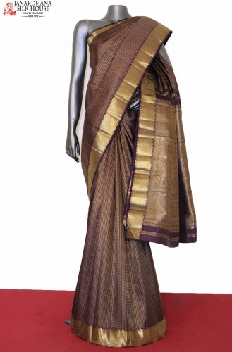 Exquisite Grand Wedding Zari Brocade Kanjeevaram Silk